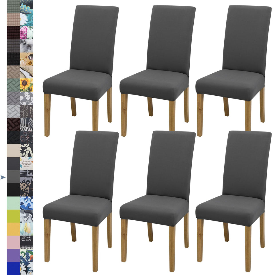 BIETYONE chair covers with stretch fabric for a snug, wrinkle-free dining room look