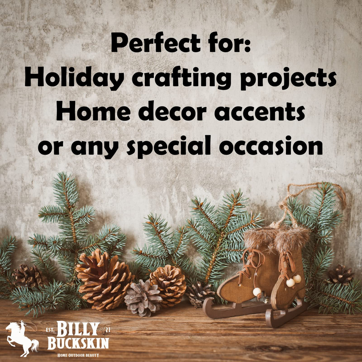 Billy Buckskin pine cones vase fillers add warmth to any room.