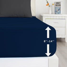 Soft microfiber material with 360° elastic ensures a snug, smooth fit for Biloban sheets.