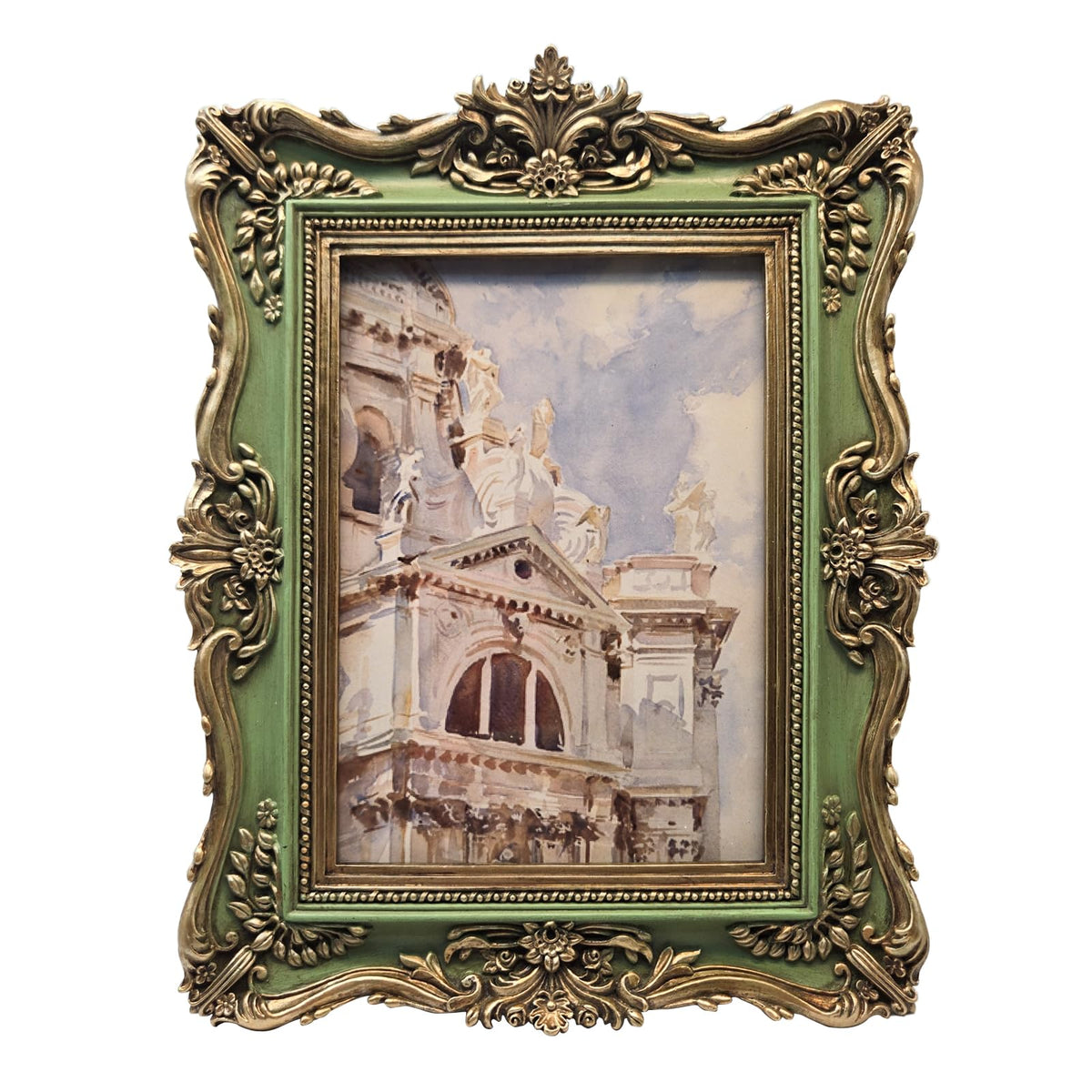 bilxim 5x7 vintage frame front view for wall or tabletop display