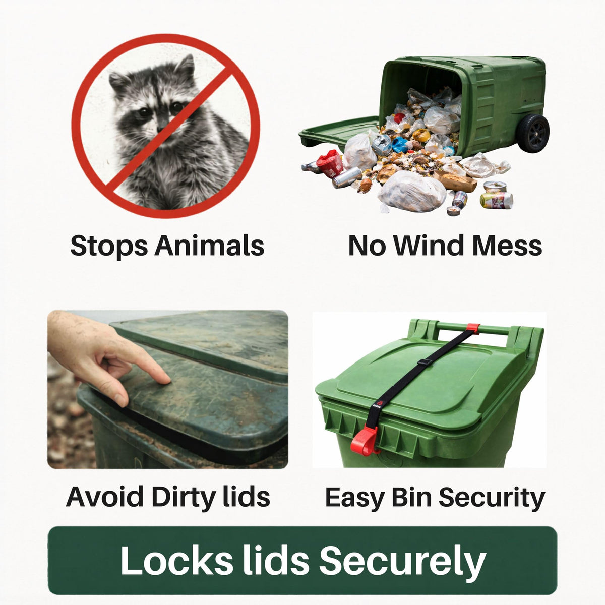 BinClaw animal-proof trash can reduces mess and odors
