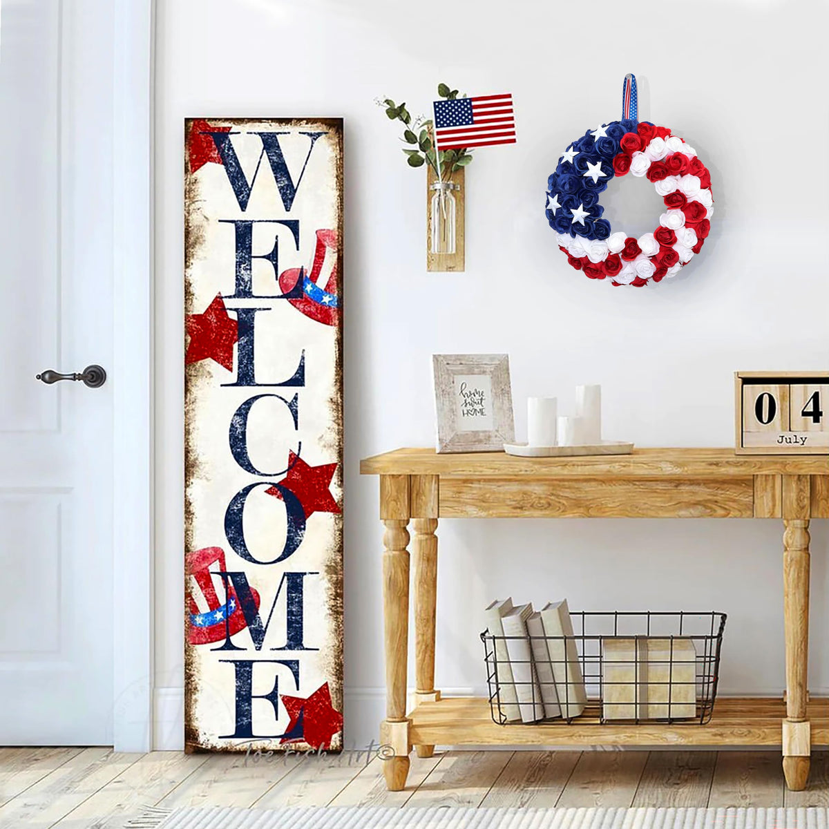 BINFEN memorial and Independence Day decor suitable for small spaces.