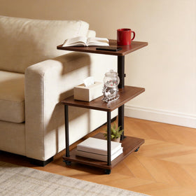 Bingyouth swivel side table quick assembly with included tools.