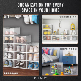BINO compact closet organizer box maximizing small spaces