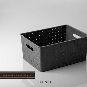 BINO drawer-friendly basket fits various sizes to maximize cabinet organization