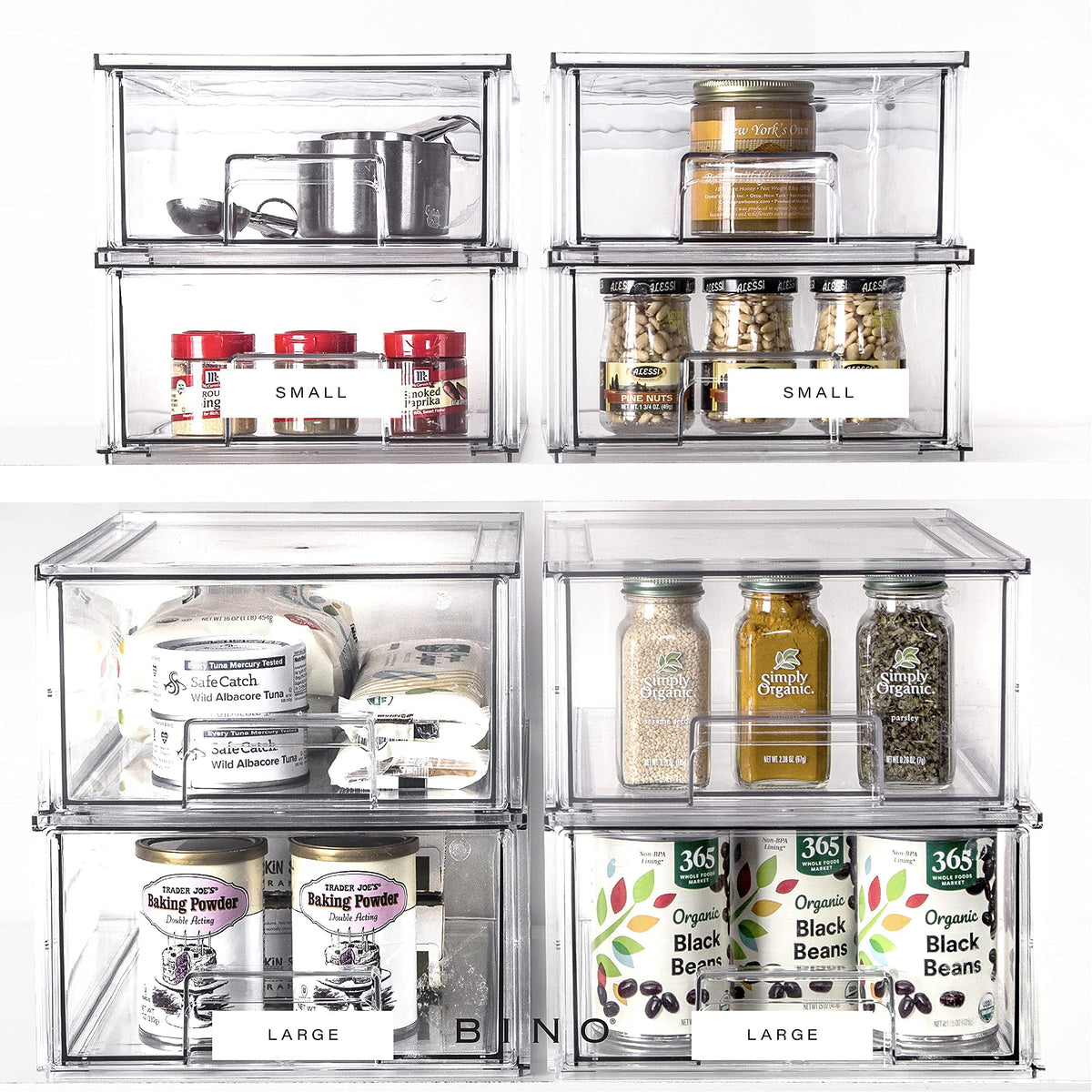 BINO durable BPA-free plastic drawers, long-lasting home organization.