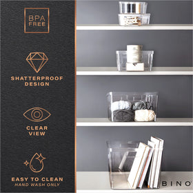 BINO Lucid Collection BPA-free container emphasizing safe daily use