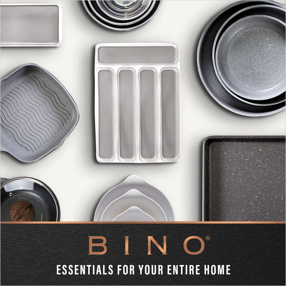 BINO Lucid Collection dimensions 14x12x8.75 inches fit on shelves