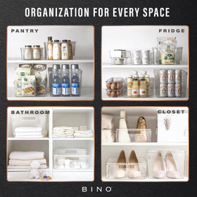 BINO Lucid Collection fridge organizer with vegetables for fresh storage