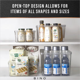 BINO Lucid Collection bin with rounded corners for safe, simple cleaning