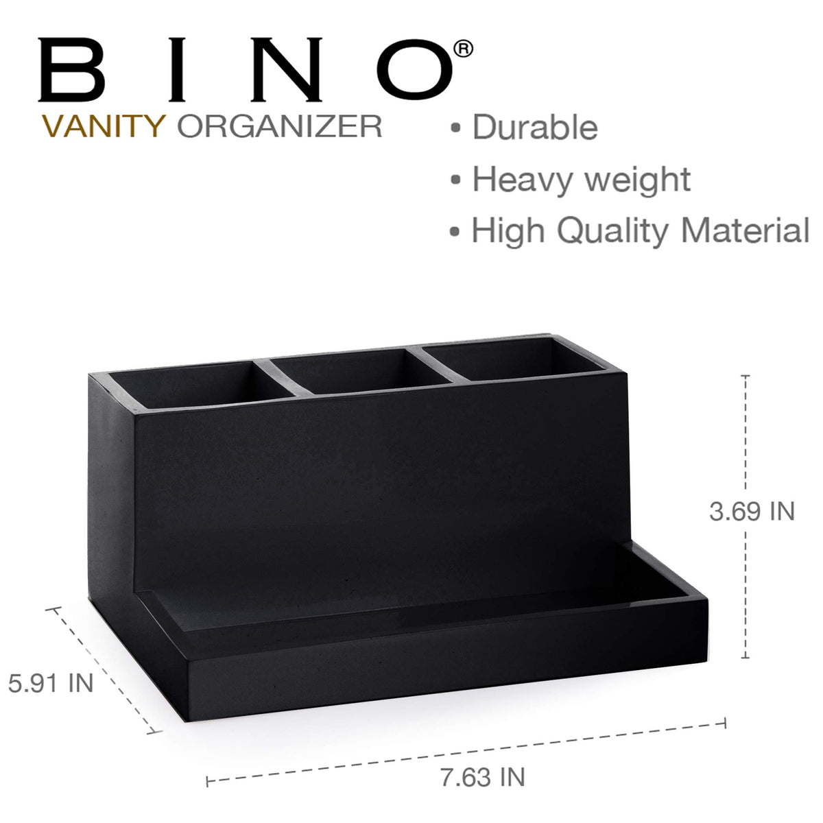 BINO marble bathroom accessories toothbrush holder helps clutter-free counter space.