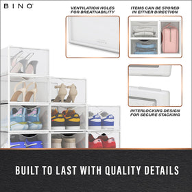 BINO sneaker storage pack of 12 kept together neatly