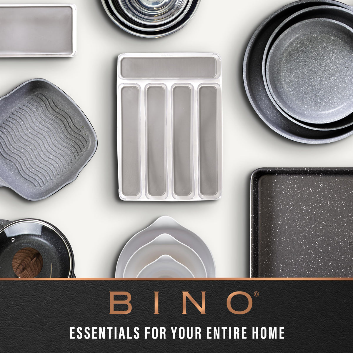 BINO woven plastic basket adds subtle style to decor while tidying spaces.