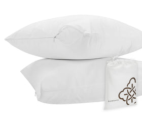 BIOWEAVES breathable pillow protector, queen size keeps pillows clean and fresh