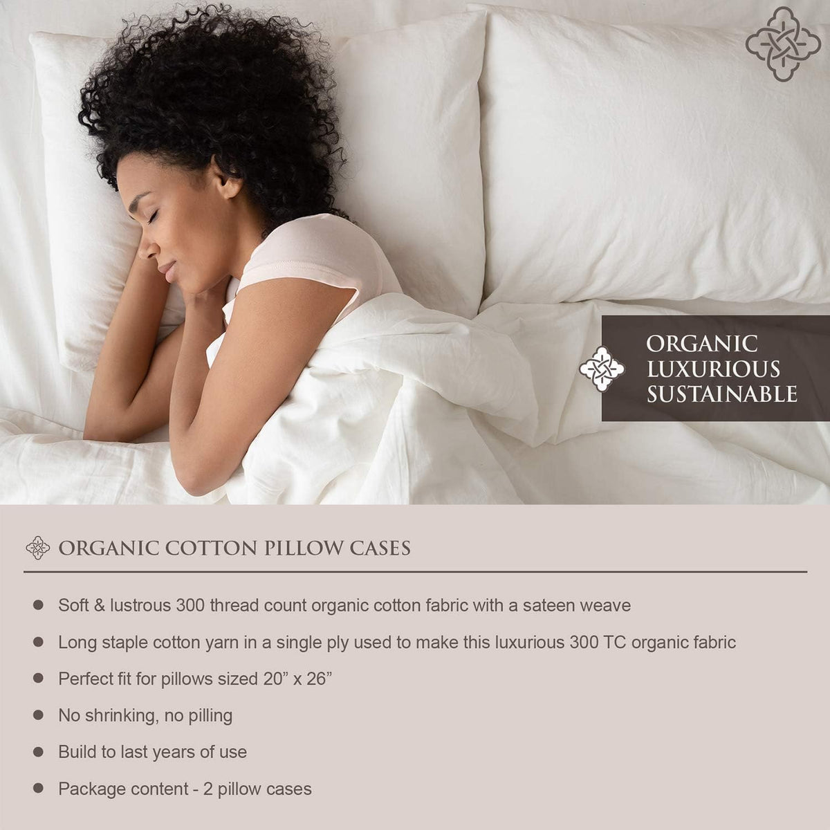 BIOWEAVES pillowcase close-up highlights durable stitching for long-lasting use