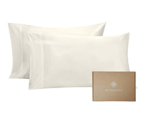 BIOWEAVES organic cotton pillow case with soft sateen finish for luxurious comfort