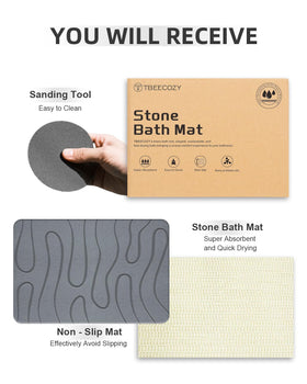 BIOIWGY textured surface aids grip when stepping out