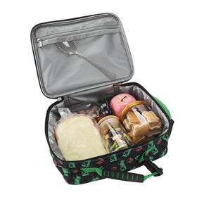 Bioworld Minecraft Creepers lunch kit napkin and cutlery pocket organized