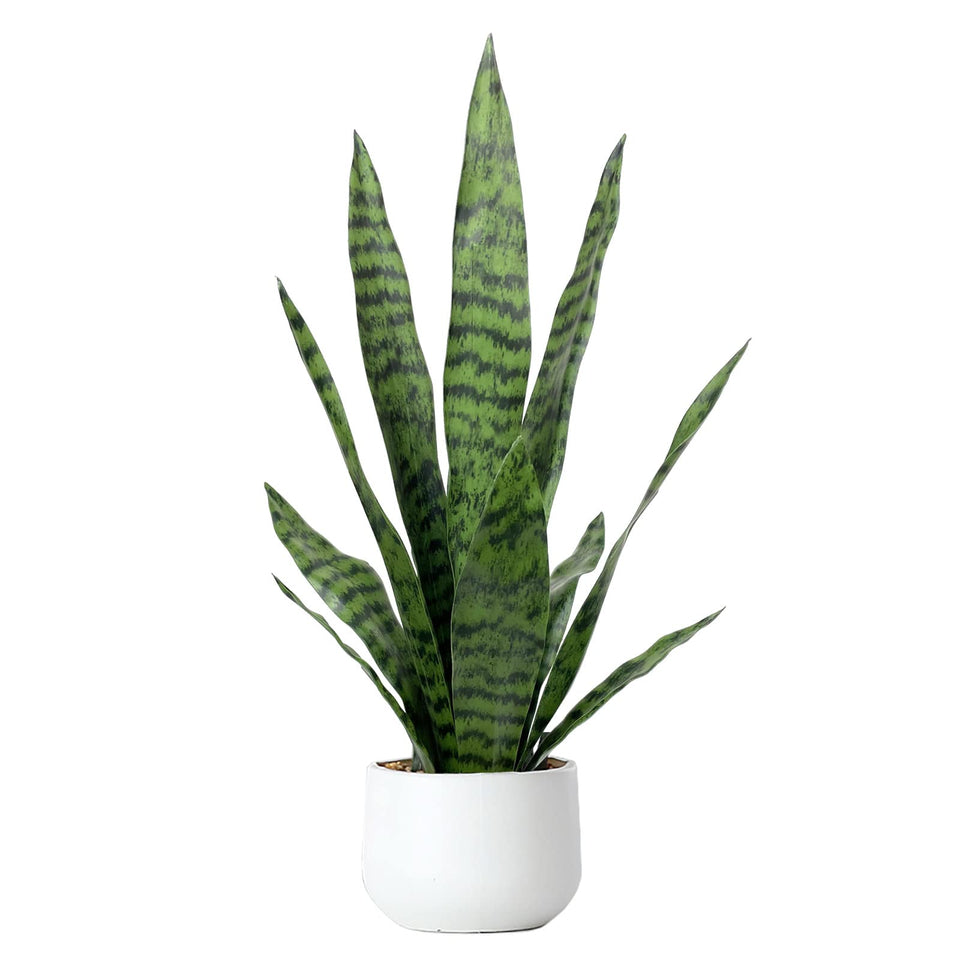 Bird Fiy 22.5-inch artificial snake plant displayed for tall indoor decor