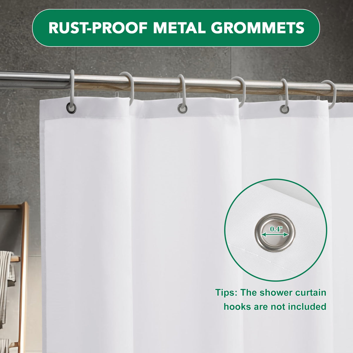 Biscaynebay reinforced top header and 12 rustproof grommets ensure lasting durability
