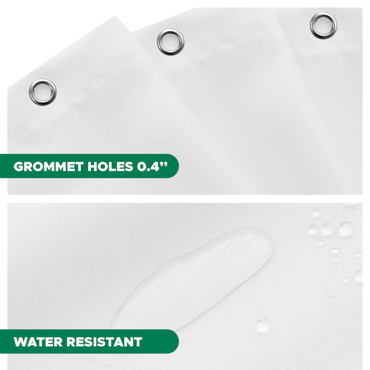 Biscaynebay top header with rustproof grommets offers secure mounting