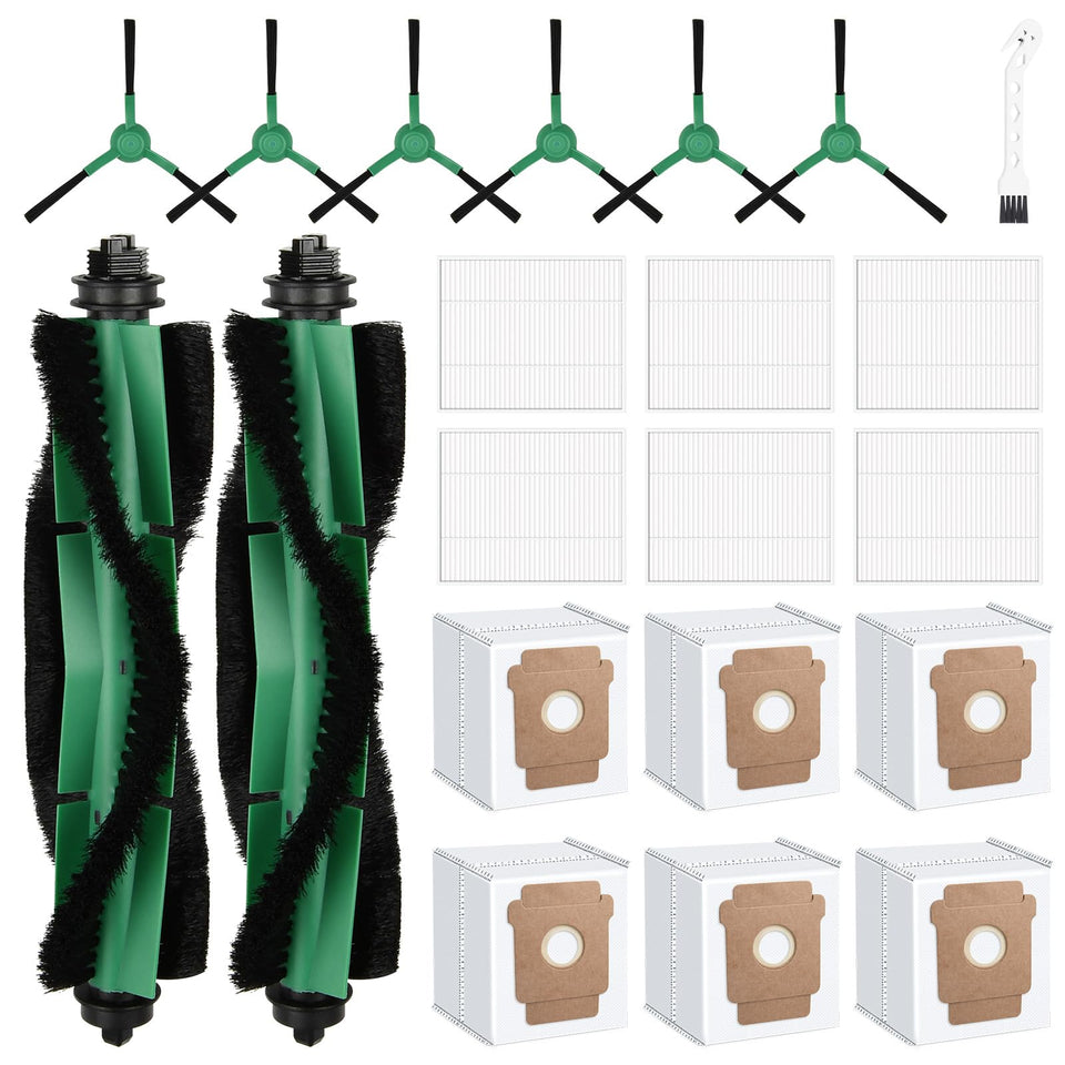Bisenkud Roomba Q052 roller brushes for deep cleaning and edge reach
