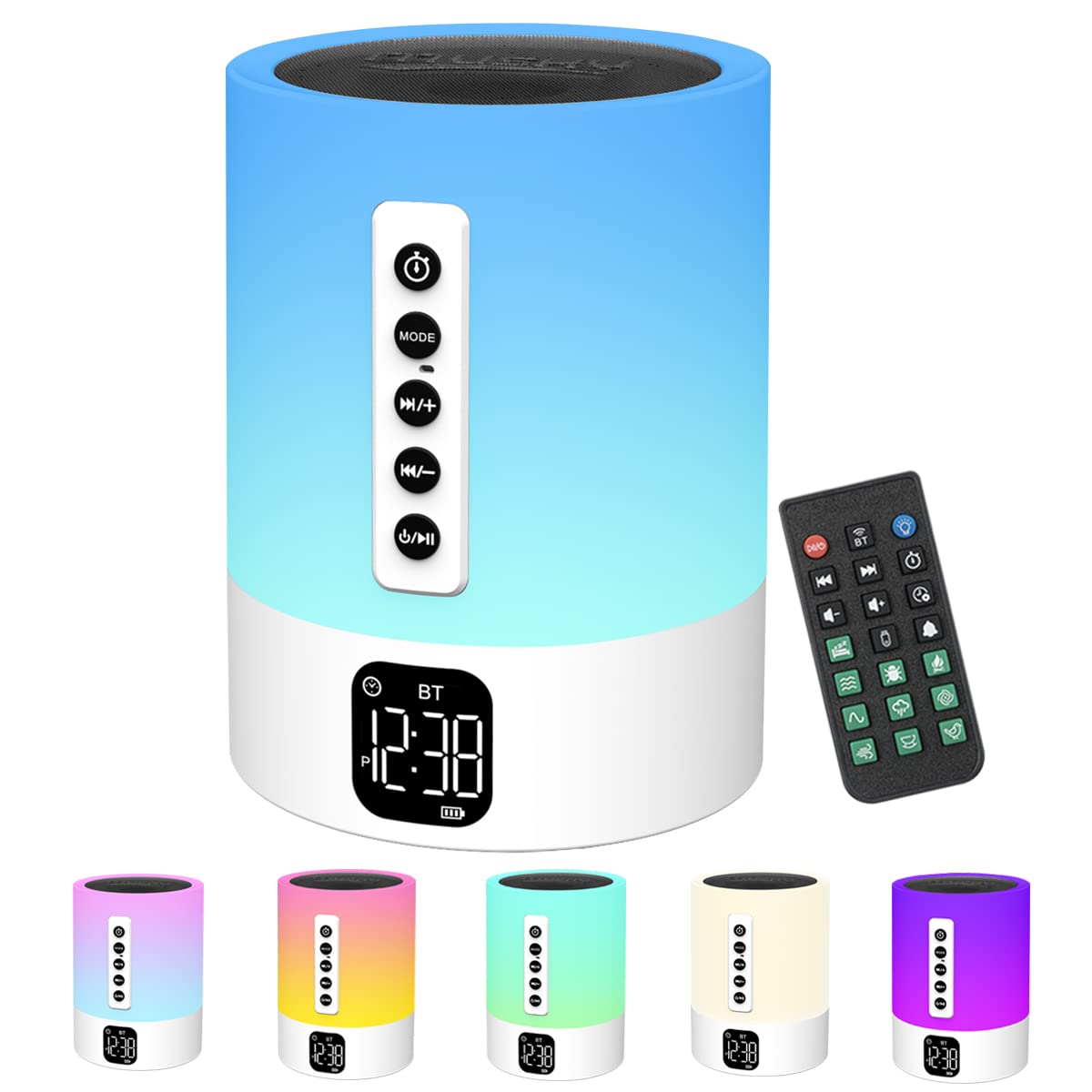 Biseoamz alarm clock Bluetooth speaker for clear audio at night and mornings