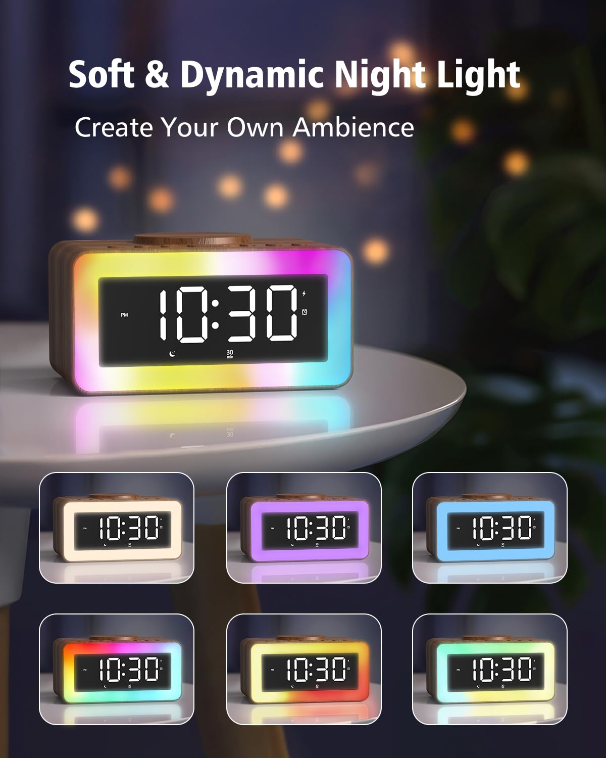 Biseoamz ambient light modes create mood settings for evenings
