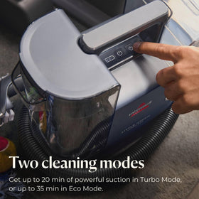 BISSELL Little Green Cordless BatteryBoost technology powers sustained suction.
