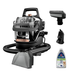 Bissell Little Green HydroSteam cleaner front view for portable cleaning