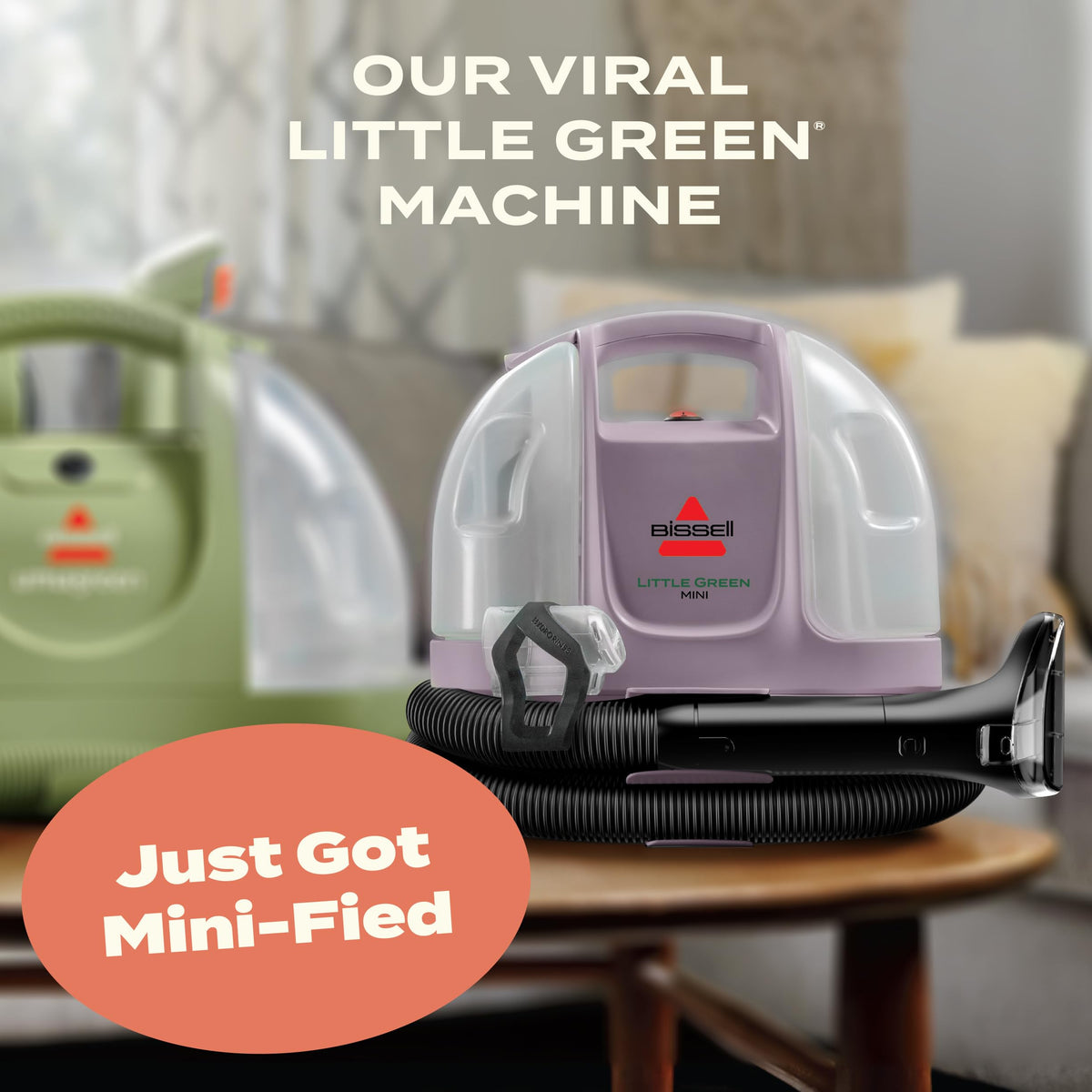 Bissell Little Green Mini car interior cleaning for on the go messes