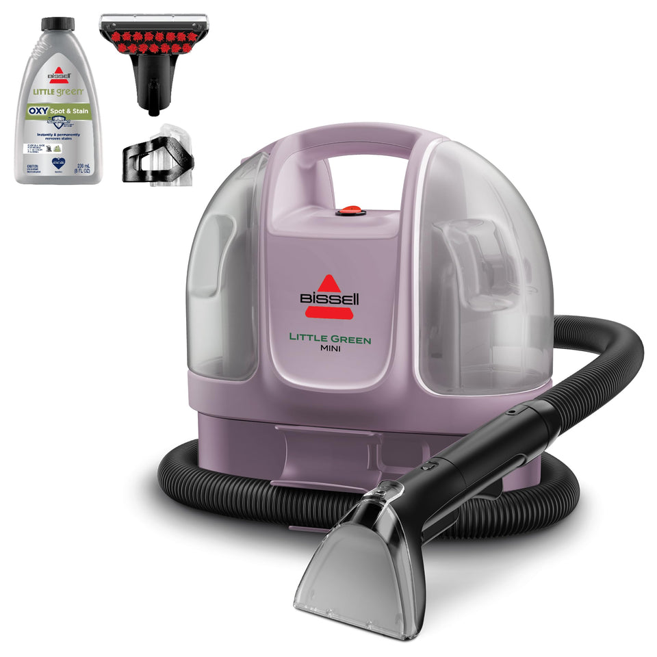 Bissell Little Green Mini in compact design for space saving storage and quick cleaning