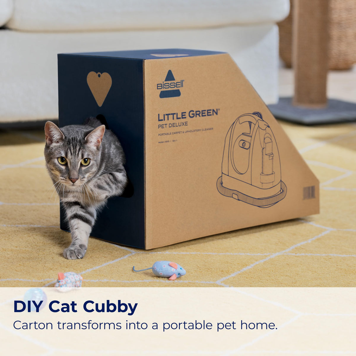 Includes tough stain tool and attachments for stubborn spots.