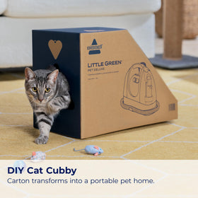Includes tough stain tool and attachments for stubborn spots.