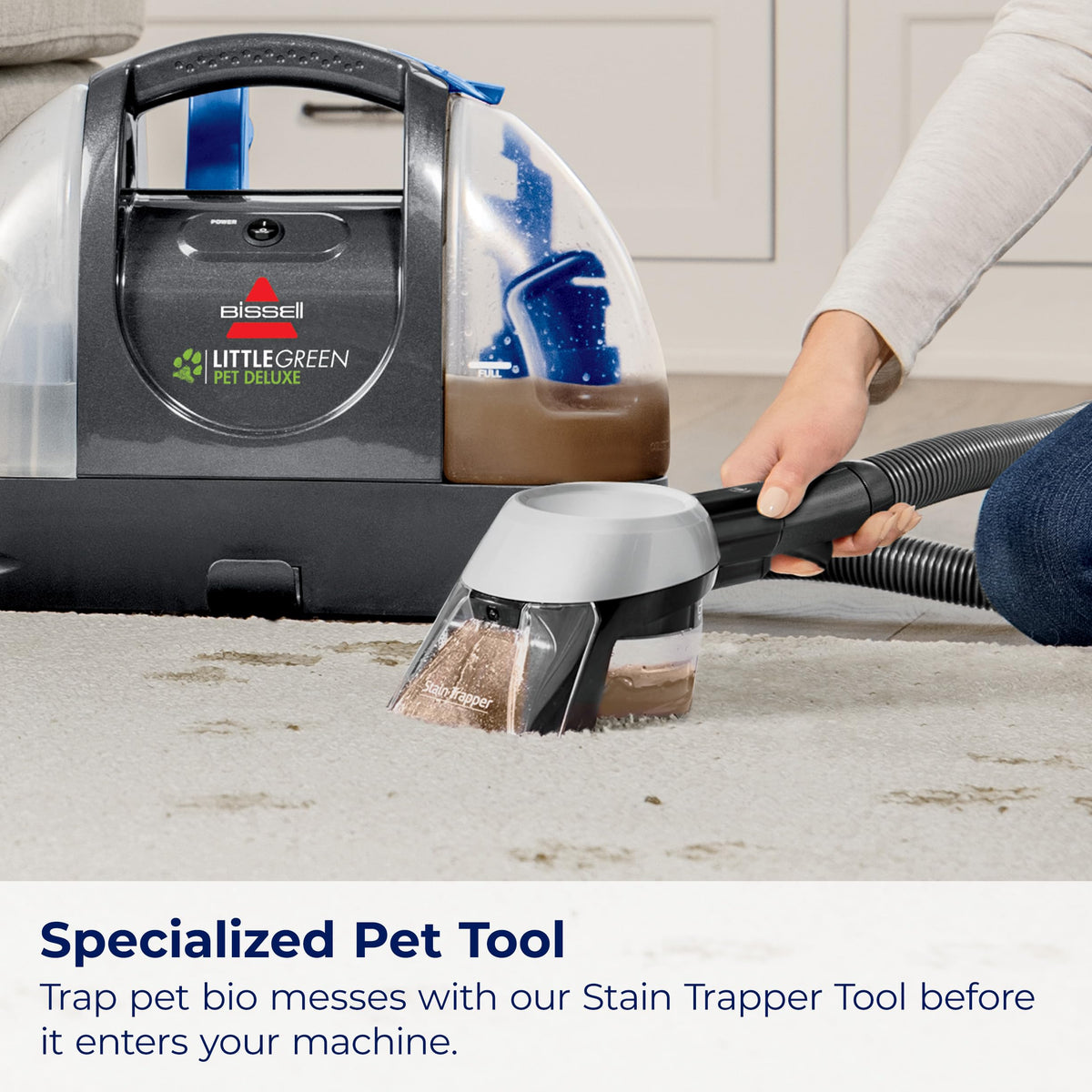 Pet odor boost helps freshen surfaces after cleaning sessions.