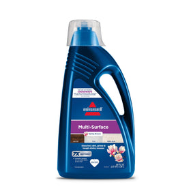 Bissell Multi-Surface Solution dissolves dirt on sealed floors for a clean shine.