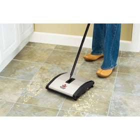 Bissell Natural Sweep dual brush action removes large debris and fine dust.