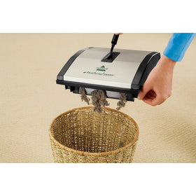 Bissell Natural Sweep PVC-free construction with recycled plastic materials.