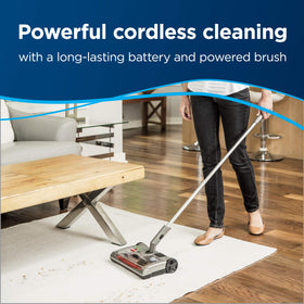 Bissell Perfect Sweep Turbo cordless rechargeable power for quick messes.