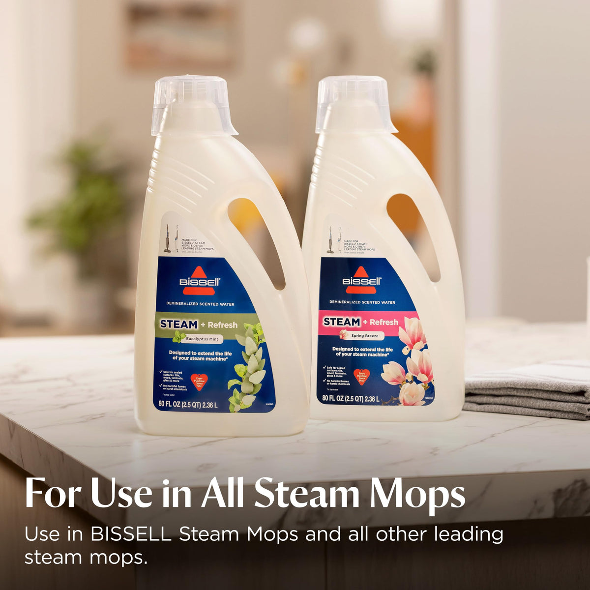 Bissell PowerFresh Deluxe in use on sealed floors during cleaning
