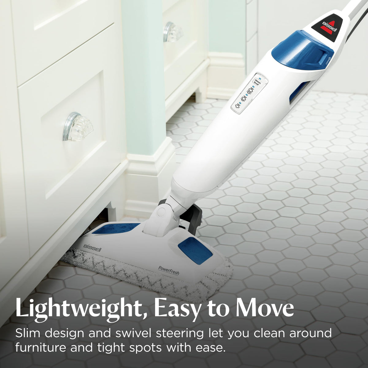 BISSELL PowerFresh on sealed hardwood and tile surfaces safe-cleaning.