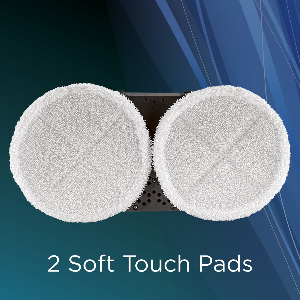 Soft-touch pads gently clean hard floors for gentle BISSELL SpinWave maintenance.