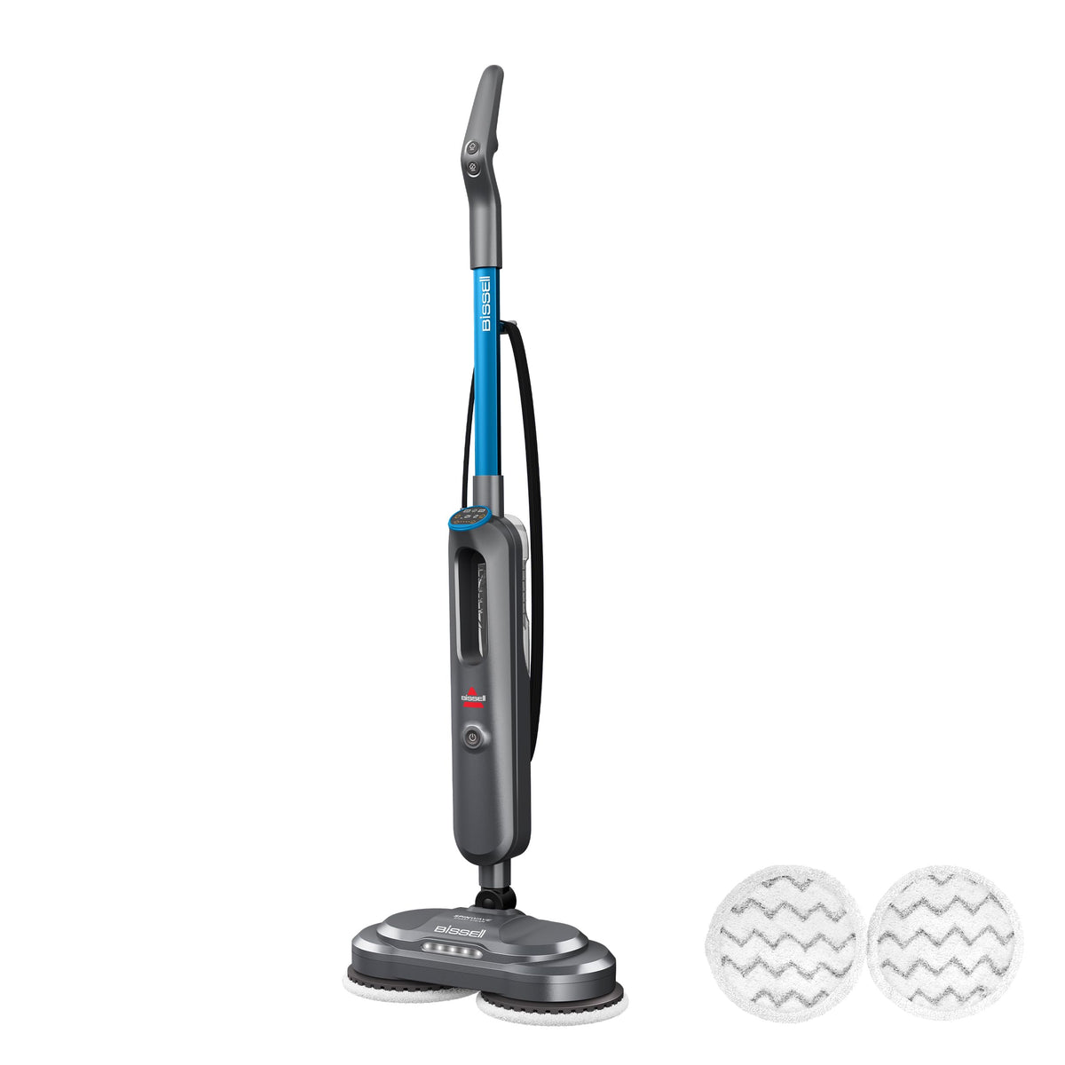 Bissell SpinWave SmartSteam headlight illumination reveals dirt for precise cleaning