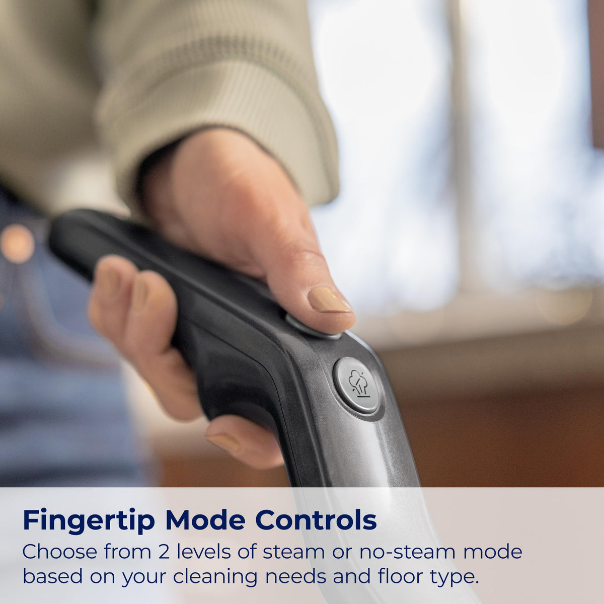 Bissell SpinWave SmartSteam LED display shows mode and readiness