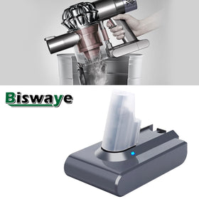 Biswaye battery and charger compatibility ensures smooth fit with Dyson V6 ecosystem.