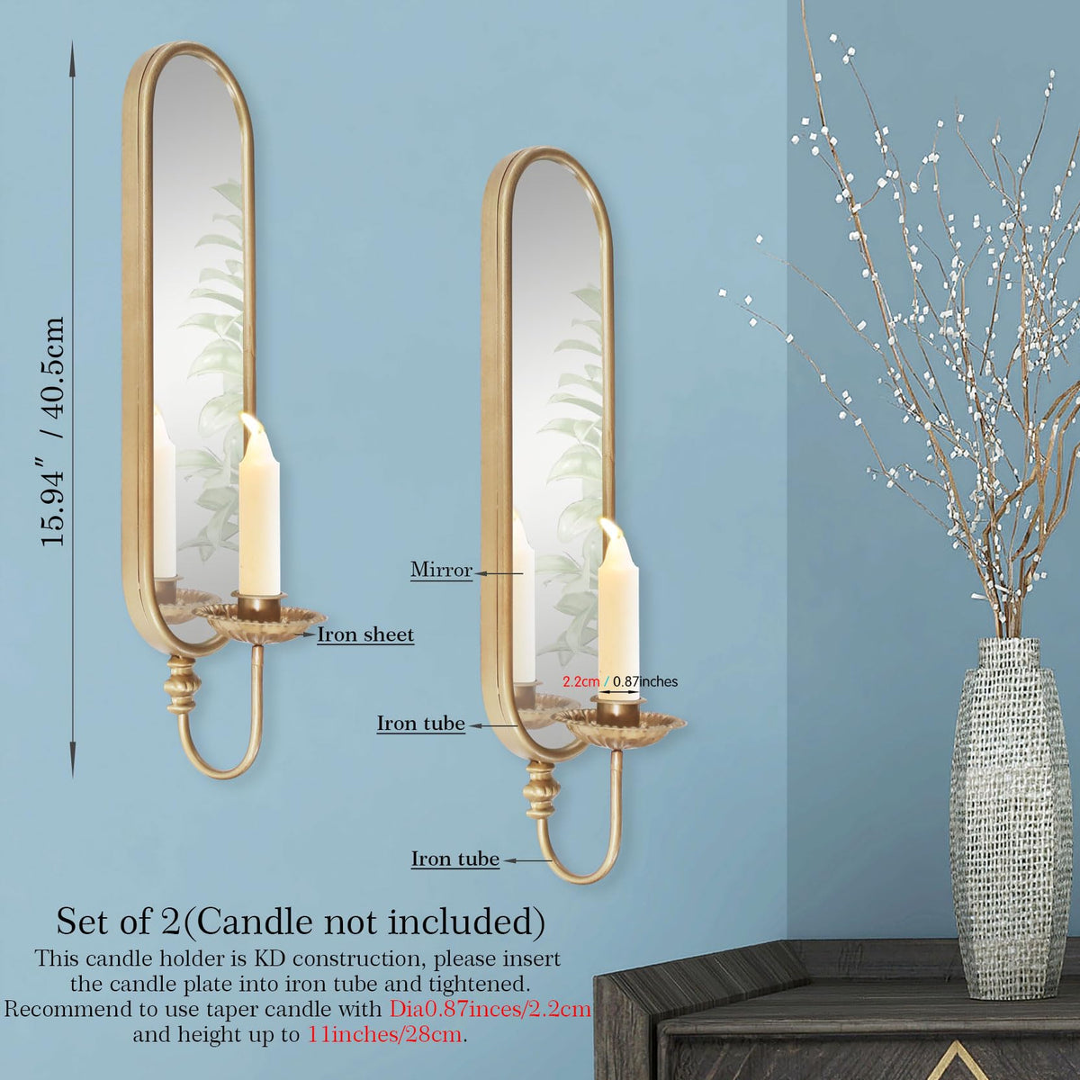 BITALYE antique gold finish catches the eye and complements both rustic and modern decor.