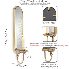 BITALYE wall-mounted candle holder showcases classic craftsmanship, ideal for hallways and entryways.