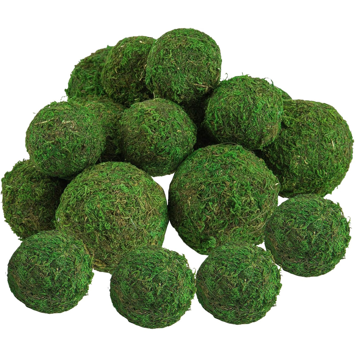 Biubee moss balls 3-1 inch globes add natural texture to tabletops
