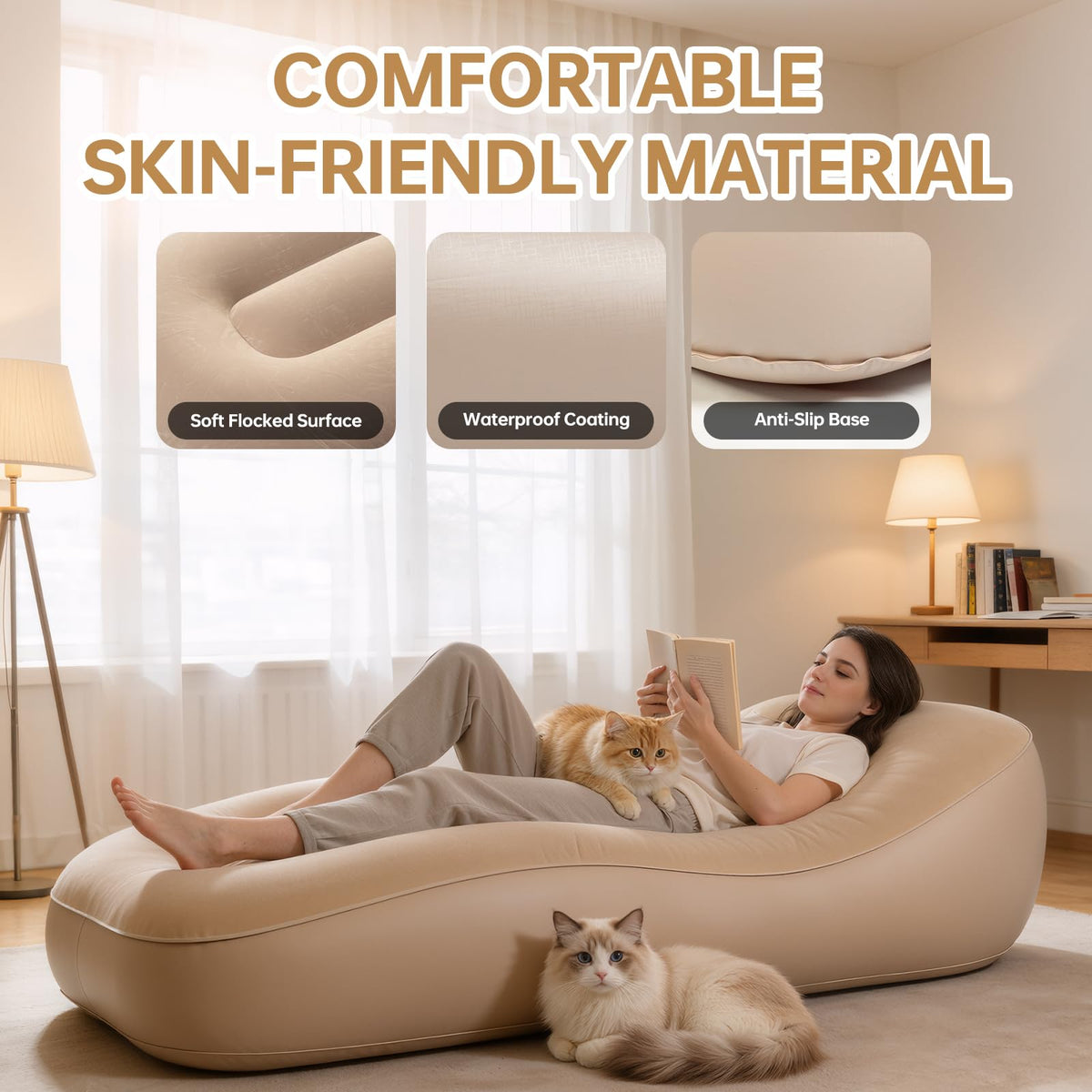 BIUNZZIG air sofa in a portable carry bag for travel