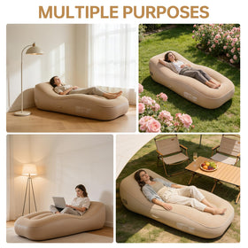 BIUNZZIG inflatable couch in use outdoors for versatile seating